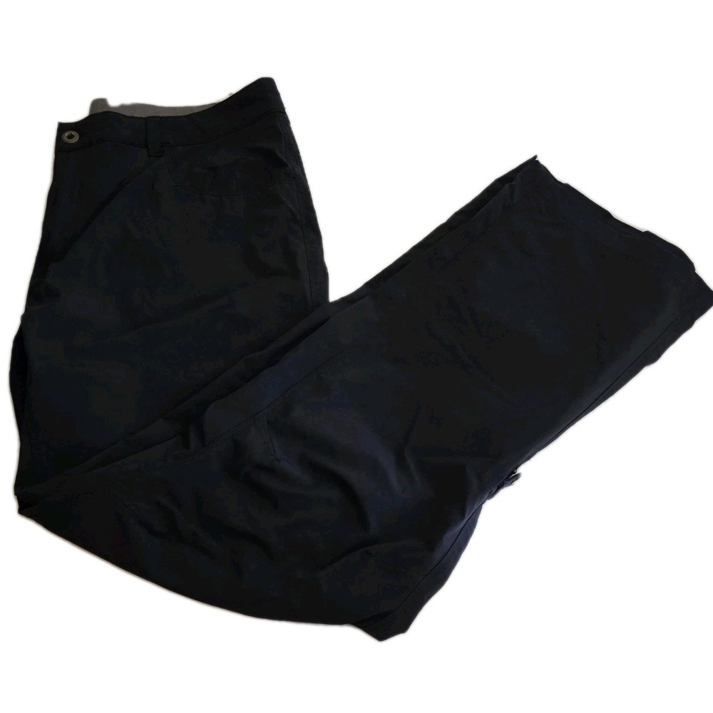 Pacific Trail Womens XL 16 Black Hiking Pants Lightweight Outdoor Zip Pocket Tra